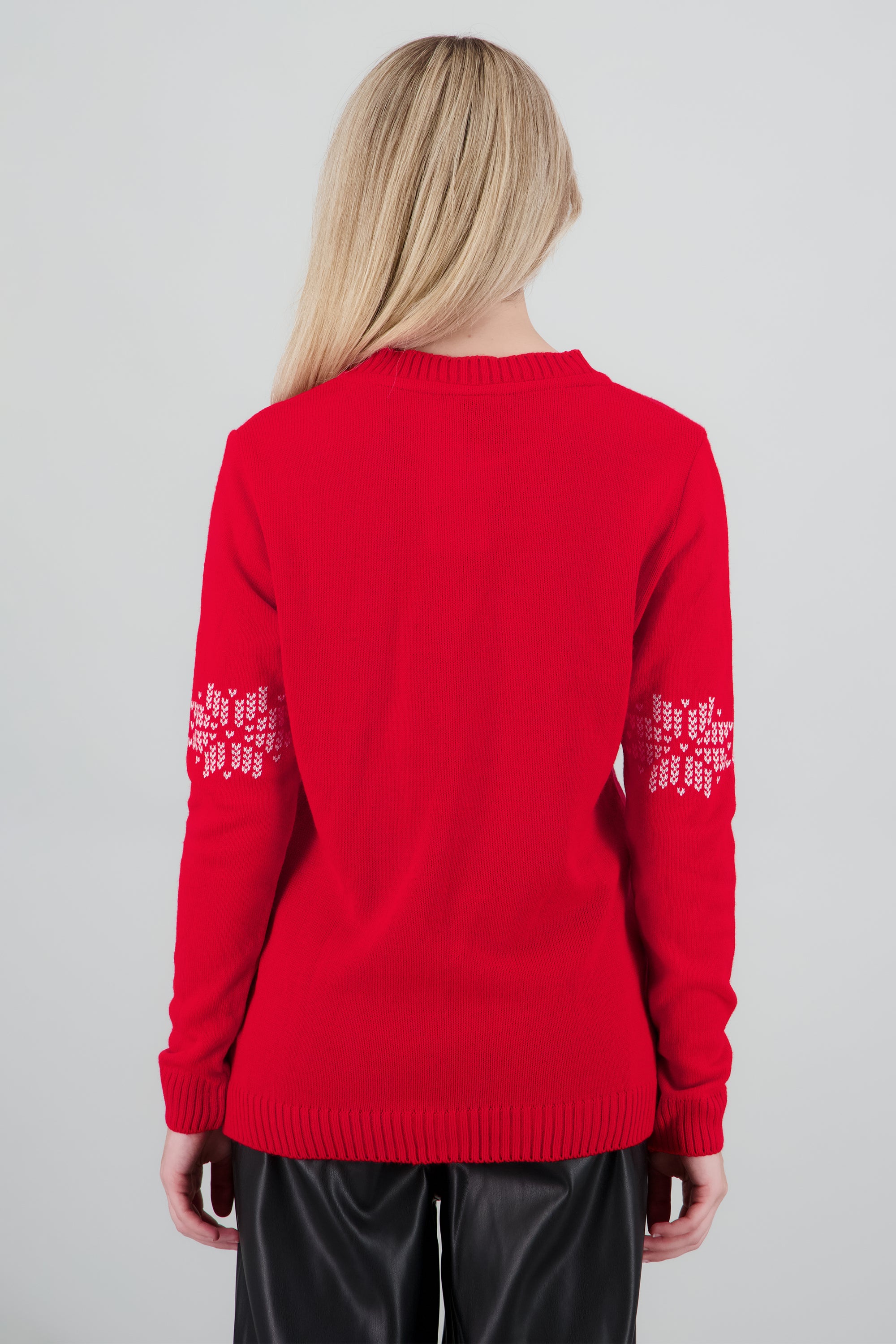 Suéter navideño unisex Reptar ROJO