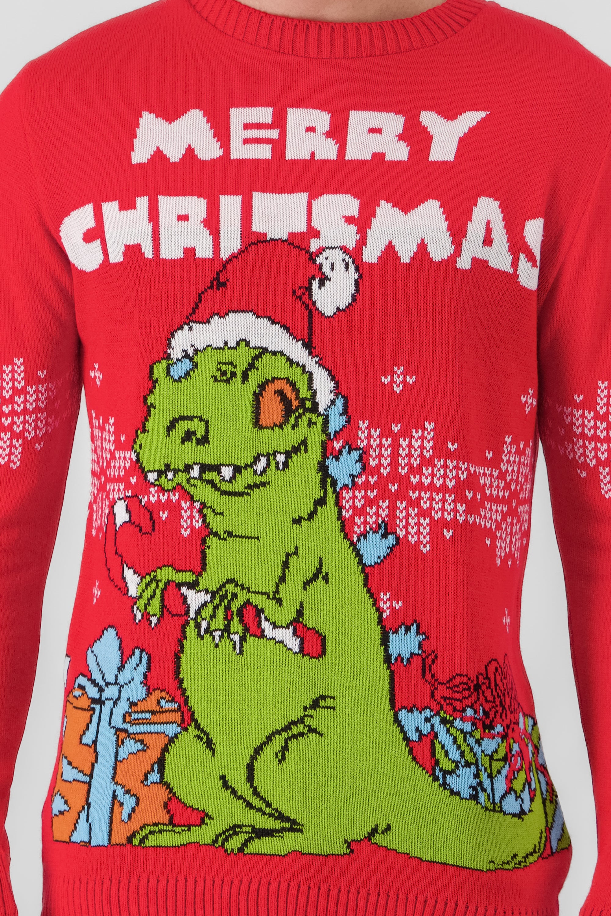 Suéter navideño Reptar ROJO