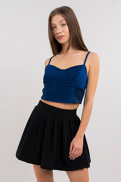 Top lurex tirantes delgados