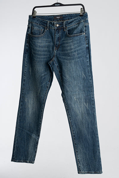 Jeans rectos deslavados