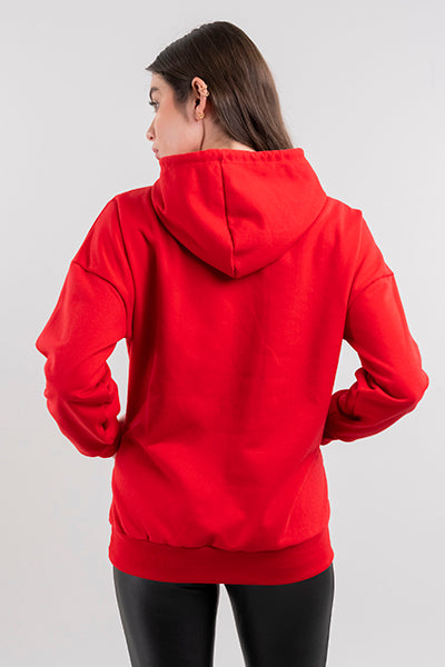 Hoodie Estampado Esfera Grogu ROJO