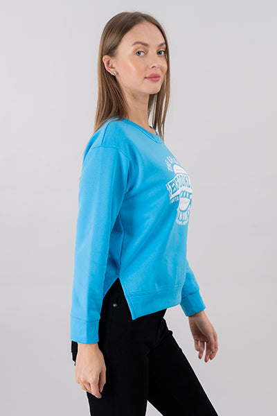 Hoodie Estampada Brooklyn TURQUESA