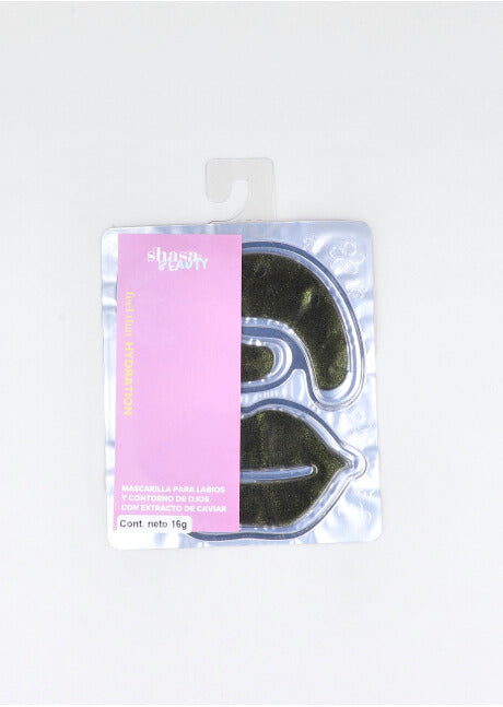 Set 2 Mascarilla Ojos Labios NEGRO