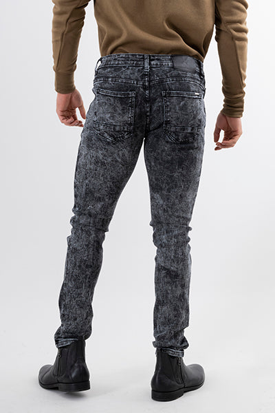 Jeans Skinny Acanalado GRIS