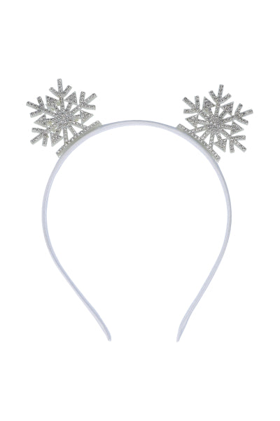 Diadema Pinos Navideños BLANCO