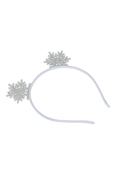 Diadema Pinos Navideños BLANCO