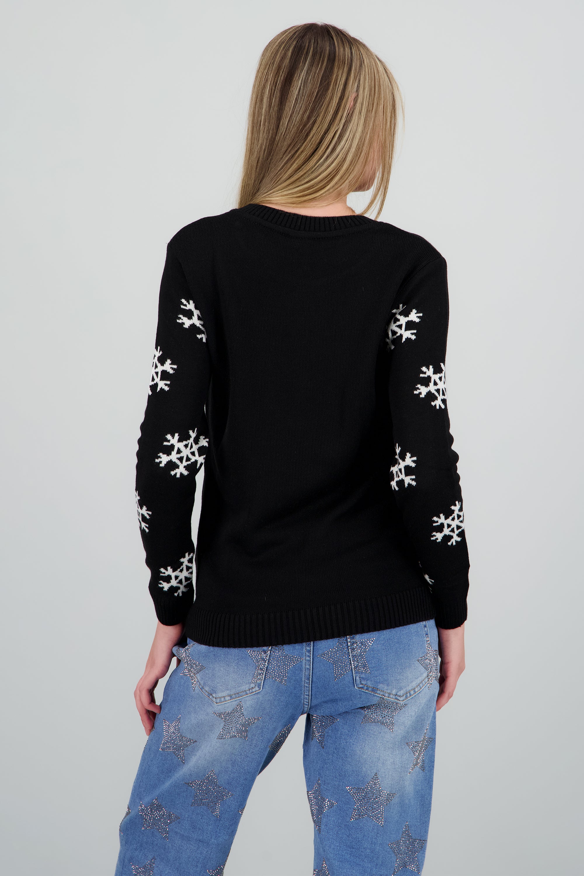 Suéter navideño Grogu NEGRO