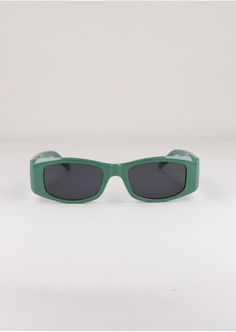 Lentes rectangulares pasta gruesa VERDE