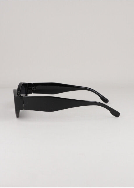 Lentes alargados anchos NEGRO