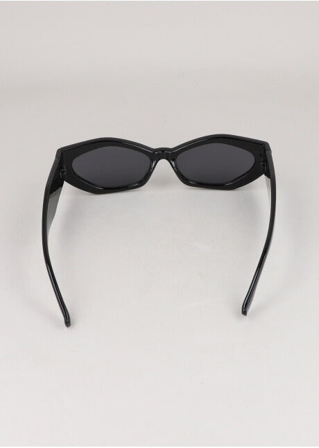 Lentes alargados anchos NEGRO