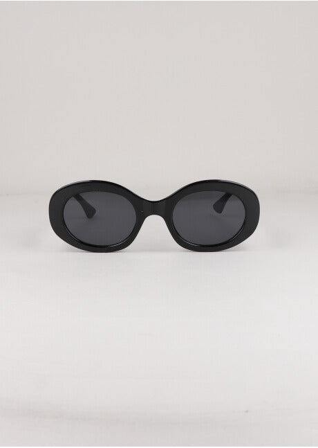 Lentes ovalados oversize NEGRO