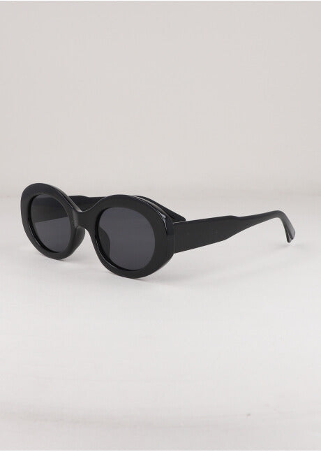 Lentes ovalados oversize NEGRO