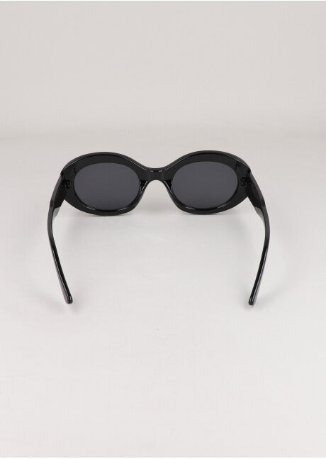 Lentes ovalados oversize NEGRO