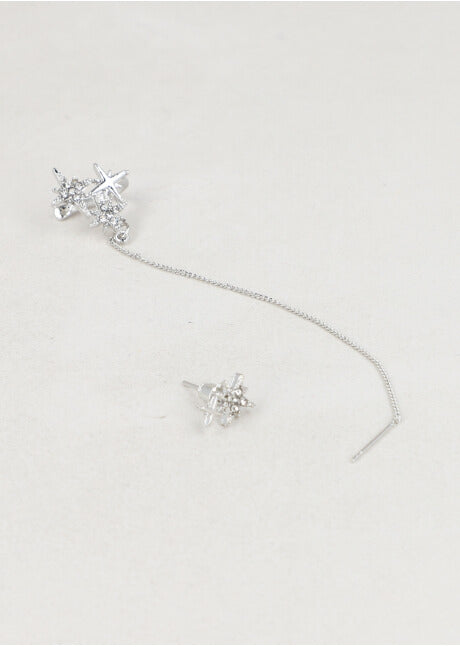 Earcuff Estrella Cadenita PLATA