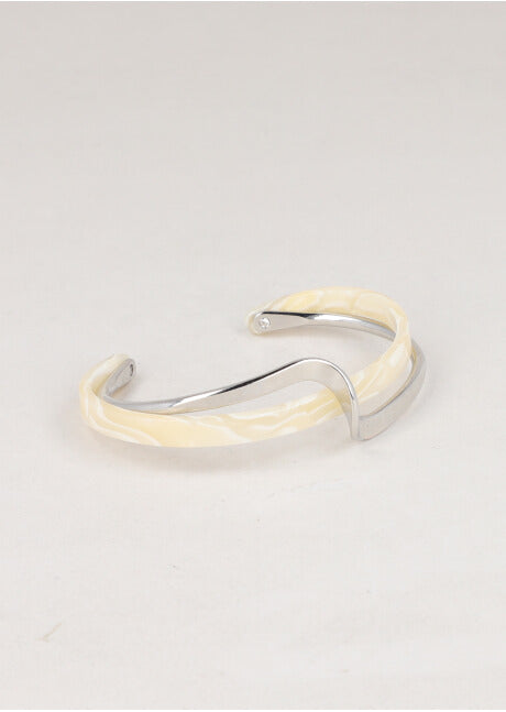 Cuff 2 Lineas Curva PLATA