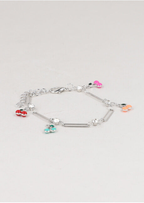 Pulsera Charms Cerezas PLATA