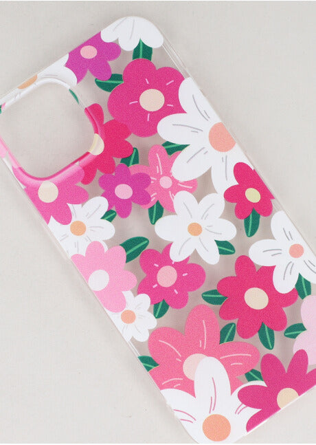Funda i13 flores ROSA