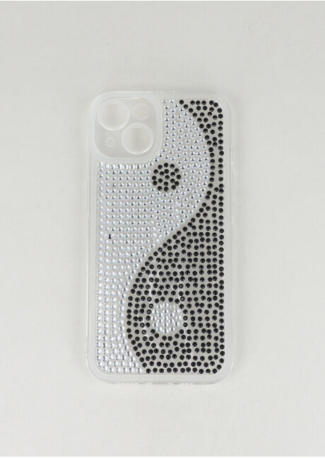 Funda i13 yin-yang brillos NEGRO BLANCO