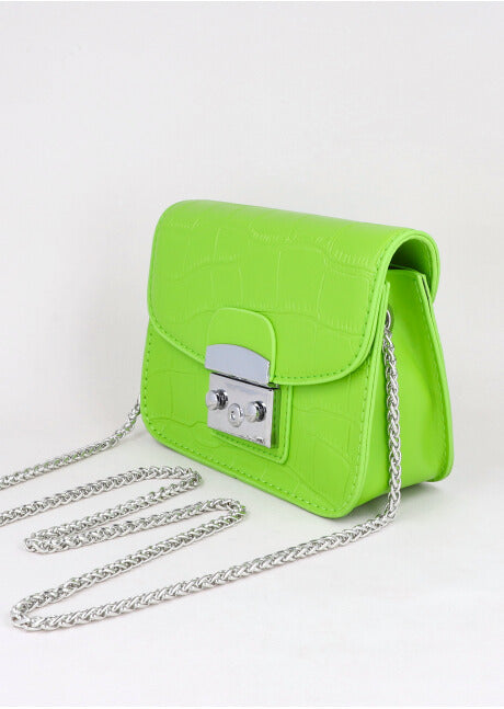 Bolsa Crossbody Cadena VERDE