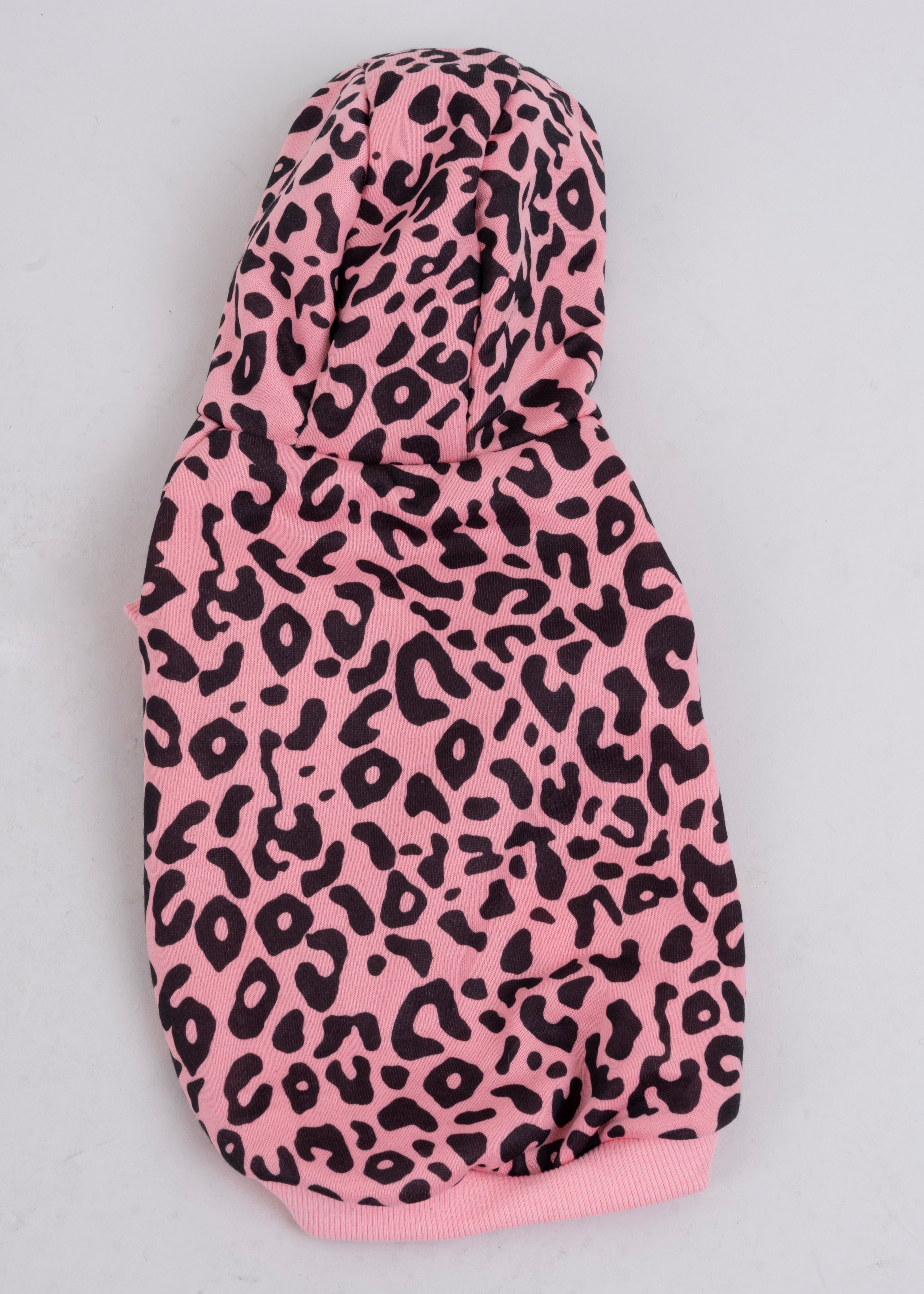 Hoodie para mascota animal print chico ROSA