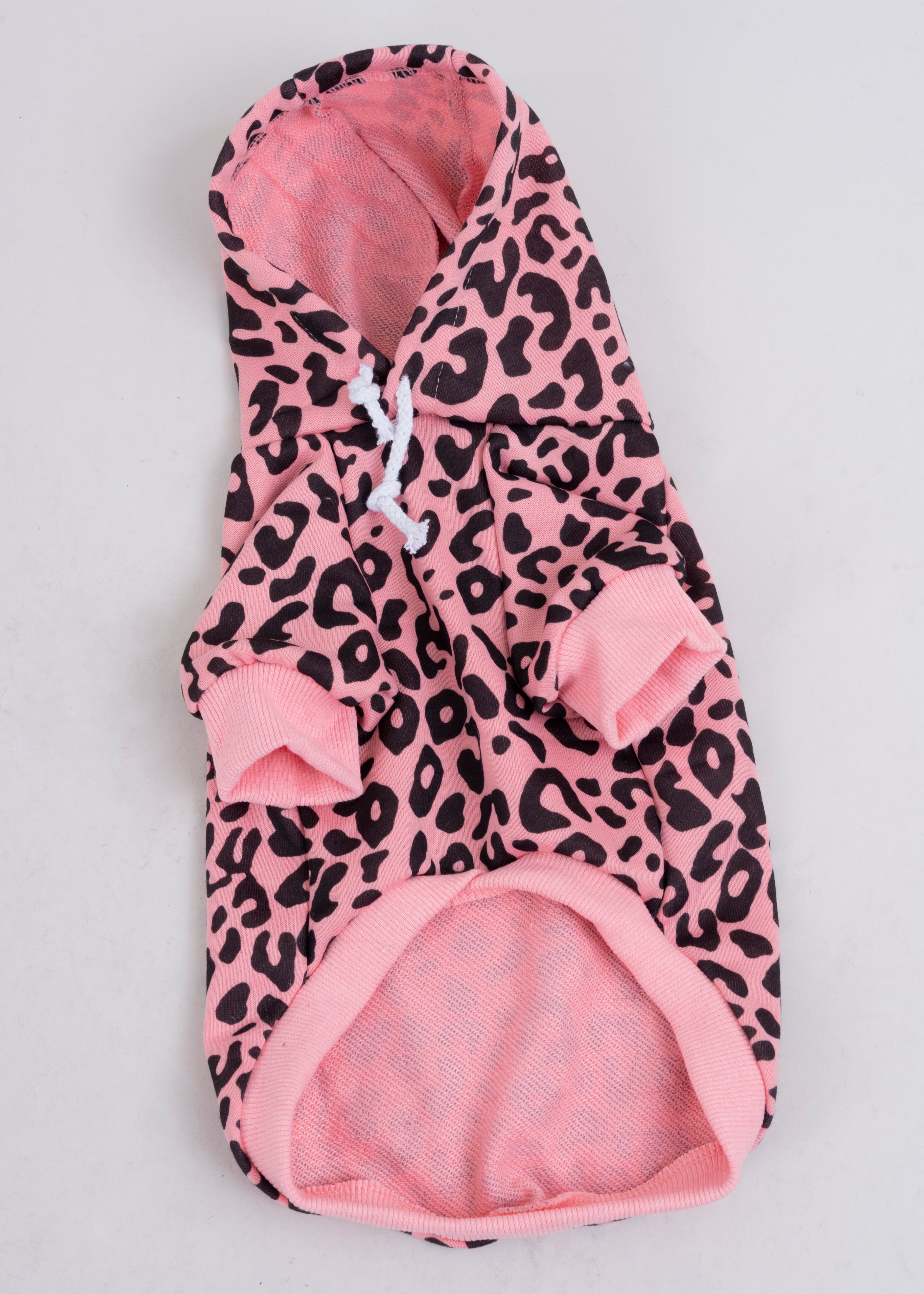Hoodie para mascota animal print chico ROSA