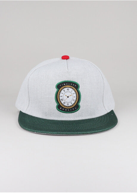 Gorra Plana Parche Reloj GRIS
