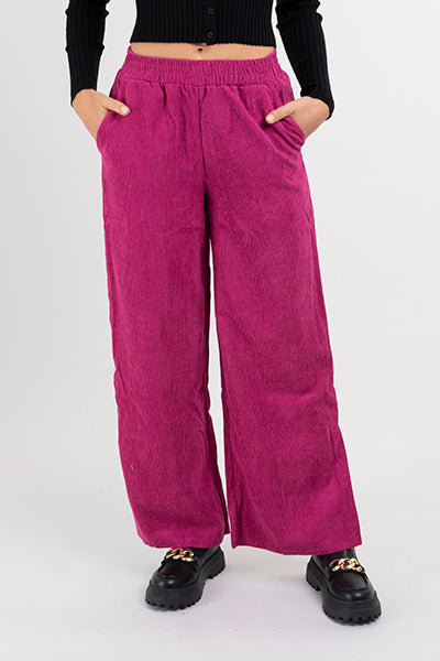 Pantalón wide leg pana FIUSHA
