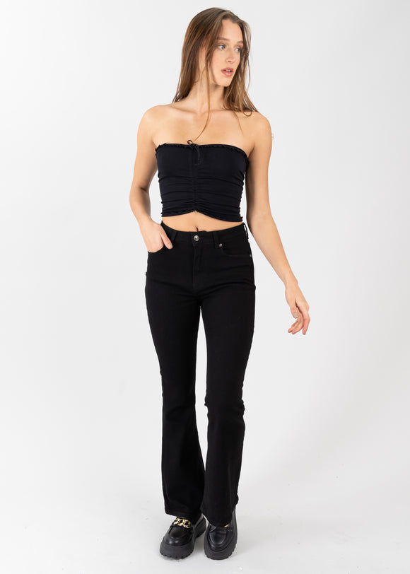 Jeans flare liso
