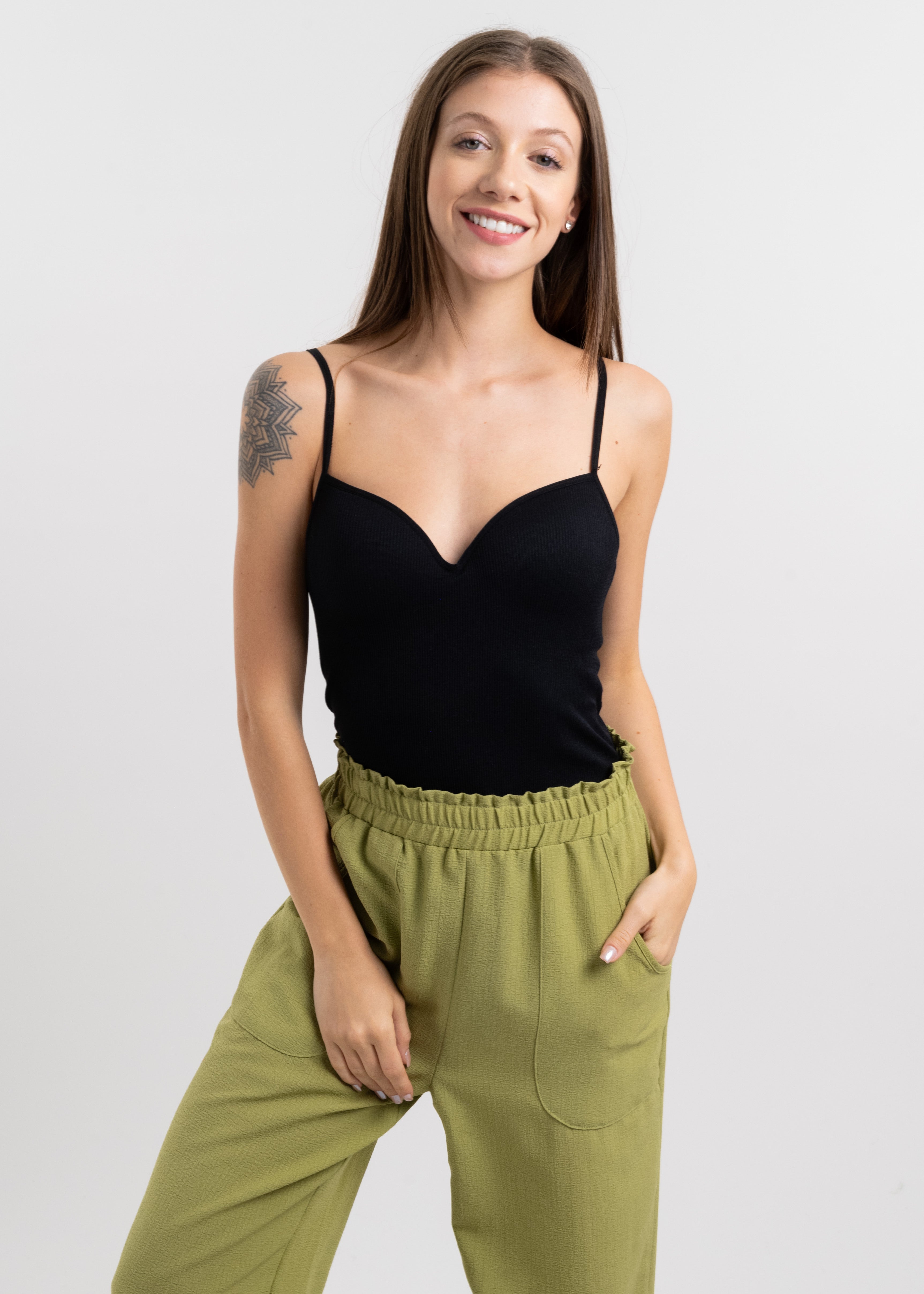 Bodysuit copas seamless NEGRO