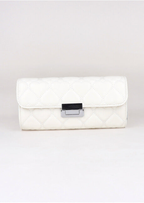 Bolsa Capitonada Cadena Chuncky BLANCO