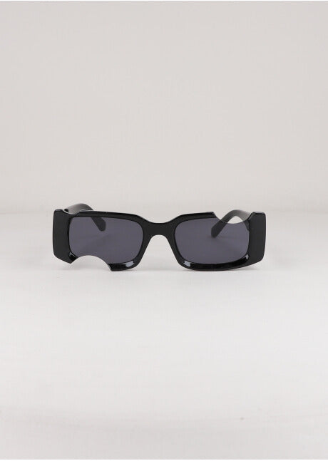 Lentes rectangulares cut out NEGRO