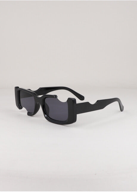 Lentes rectangulares cut out NEGRO