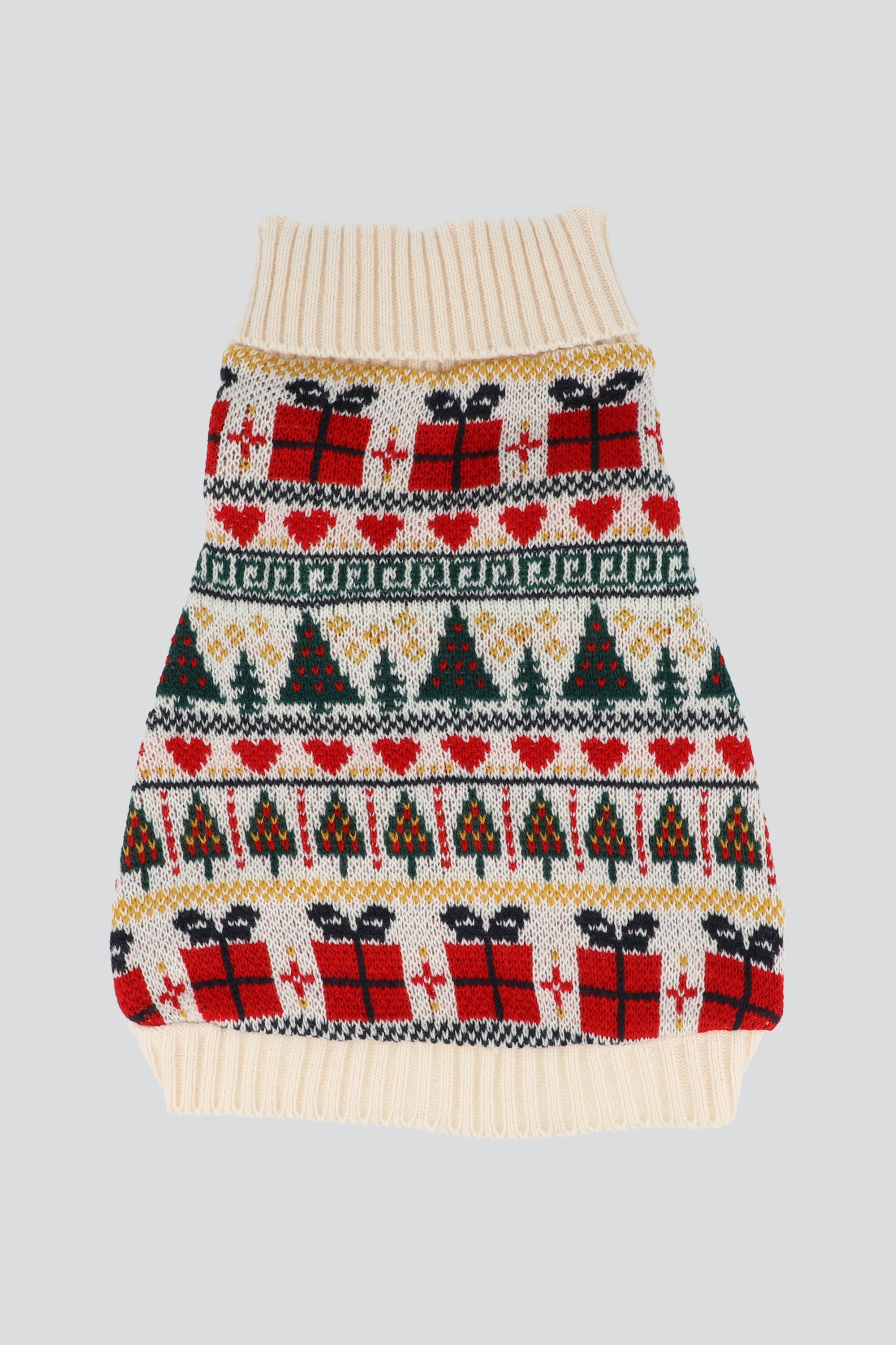 Suéter Mascota Chico Punto Navidad BEIGE