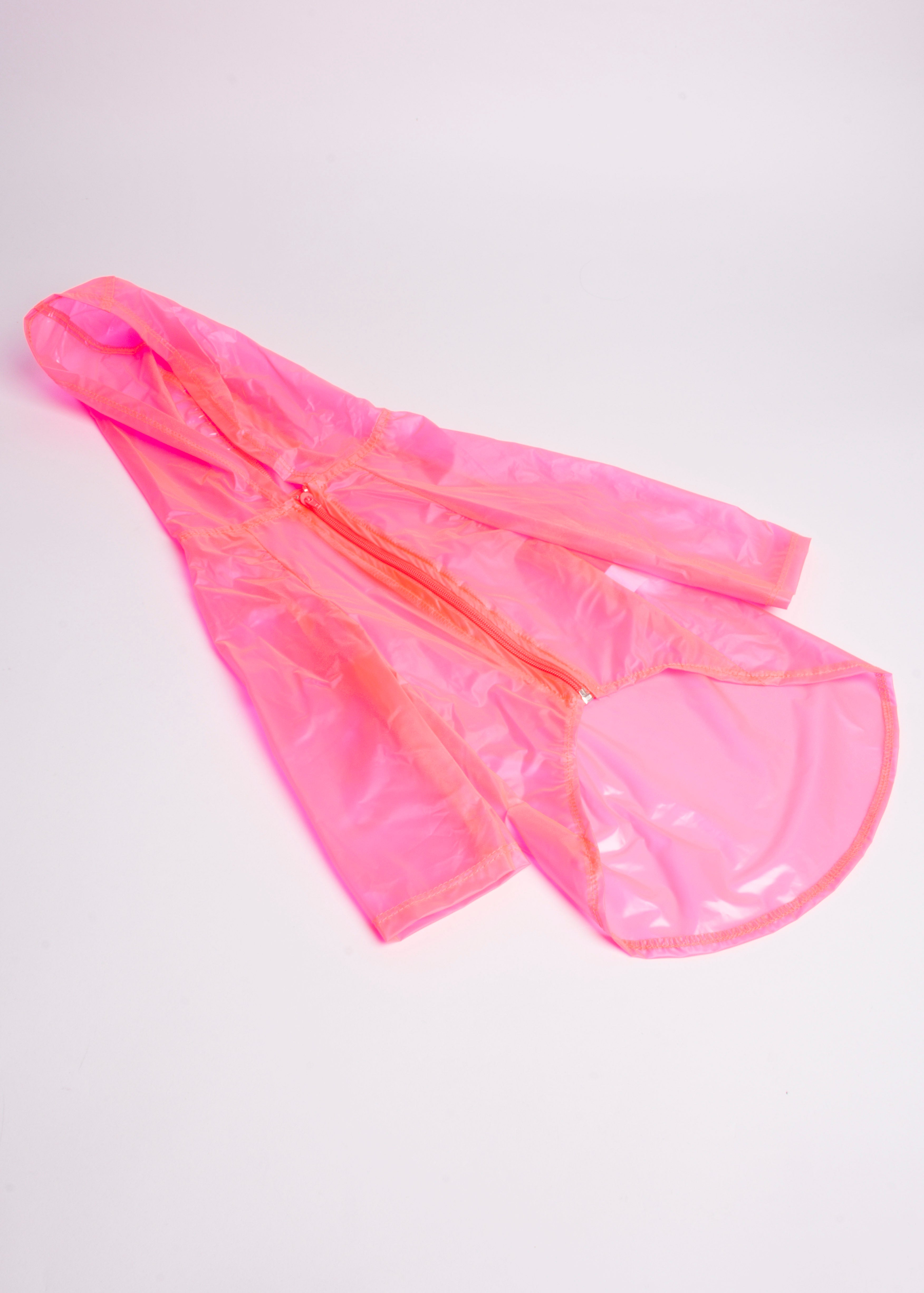 Impermeable para mascota neón grande ROSA NEON
