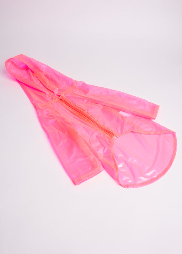 Impermeable para mascota neón grande