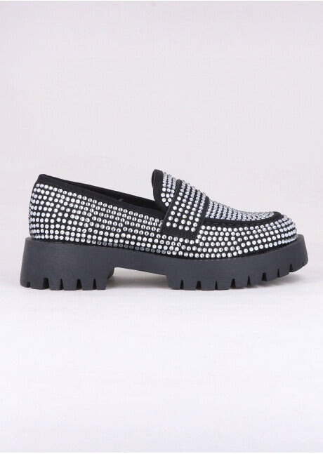 Loafers Aplicaciones Brillos