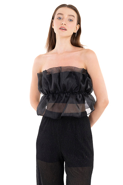Top Fruncido Organza