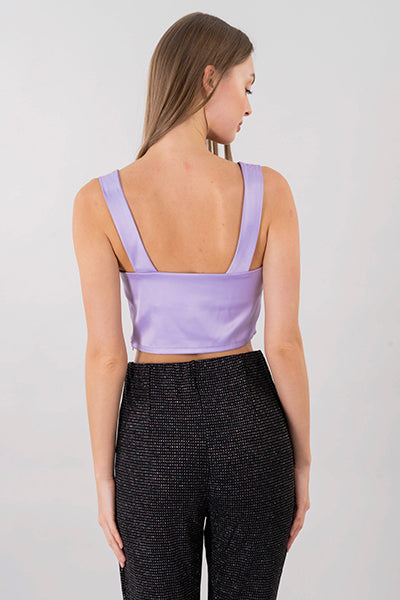 Top corset satinado LILA