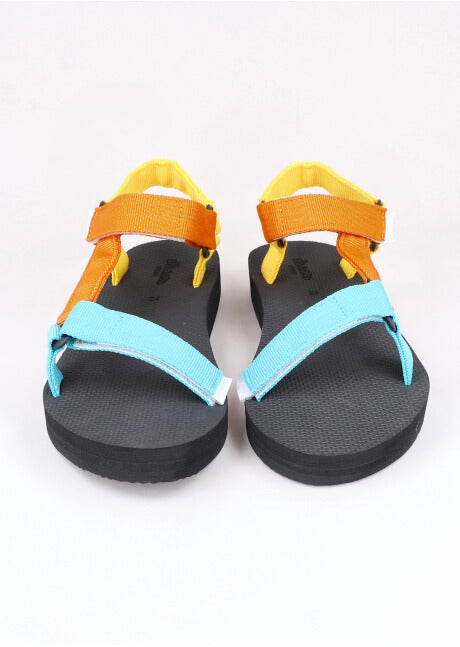 Sandalias doble tira MULTICOLOR BRILLANTE