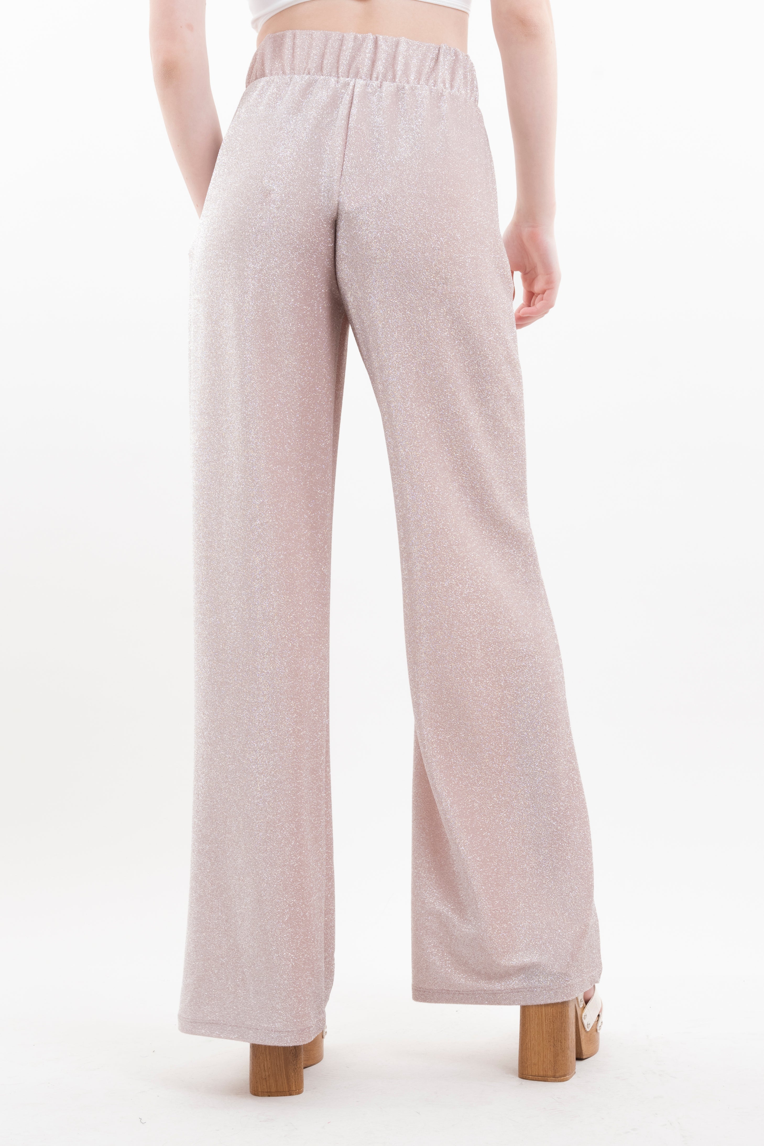 Pantalón amplio  lúrex ORO