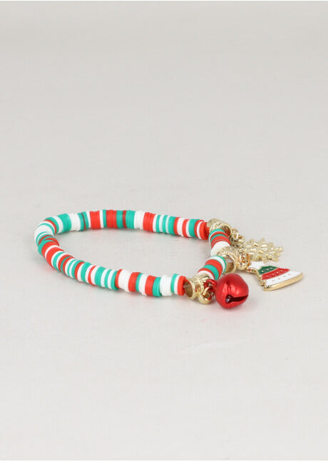 Pulsera Beads Charms Navidad ORO