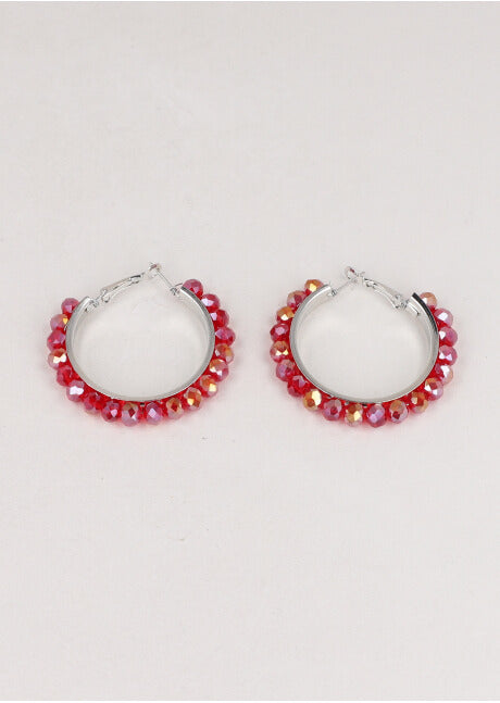 Arracadas Beads Grandes ROJO