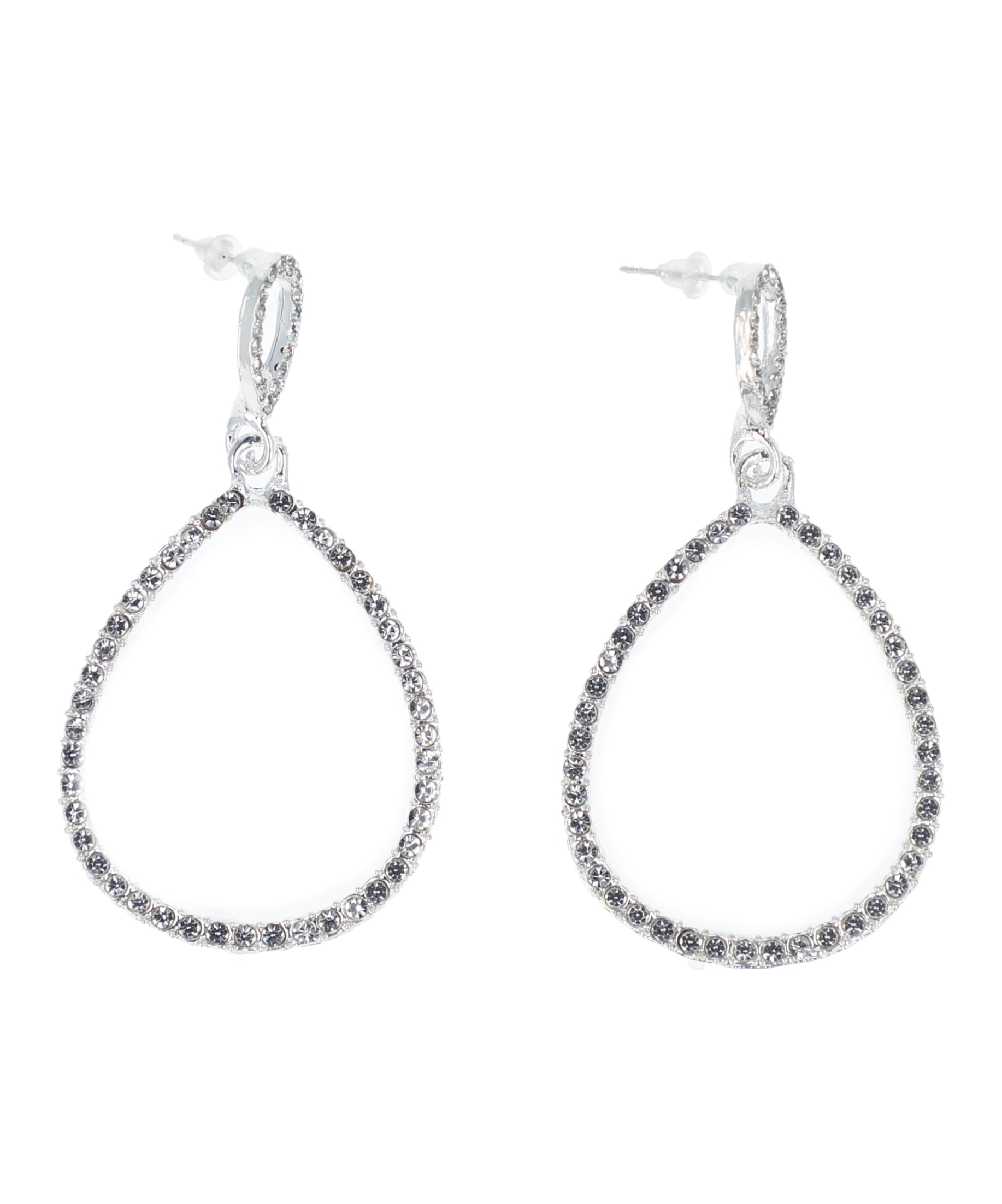 Aretes Colgantes Brillo PLATA