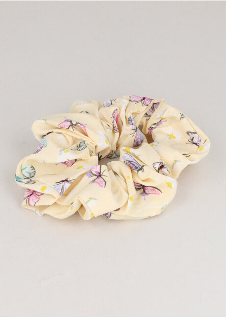 Scrunchie Mariposas AMARILLO