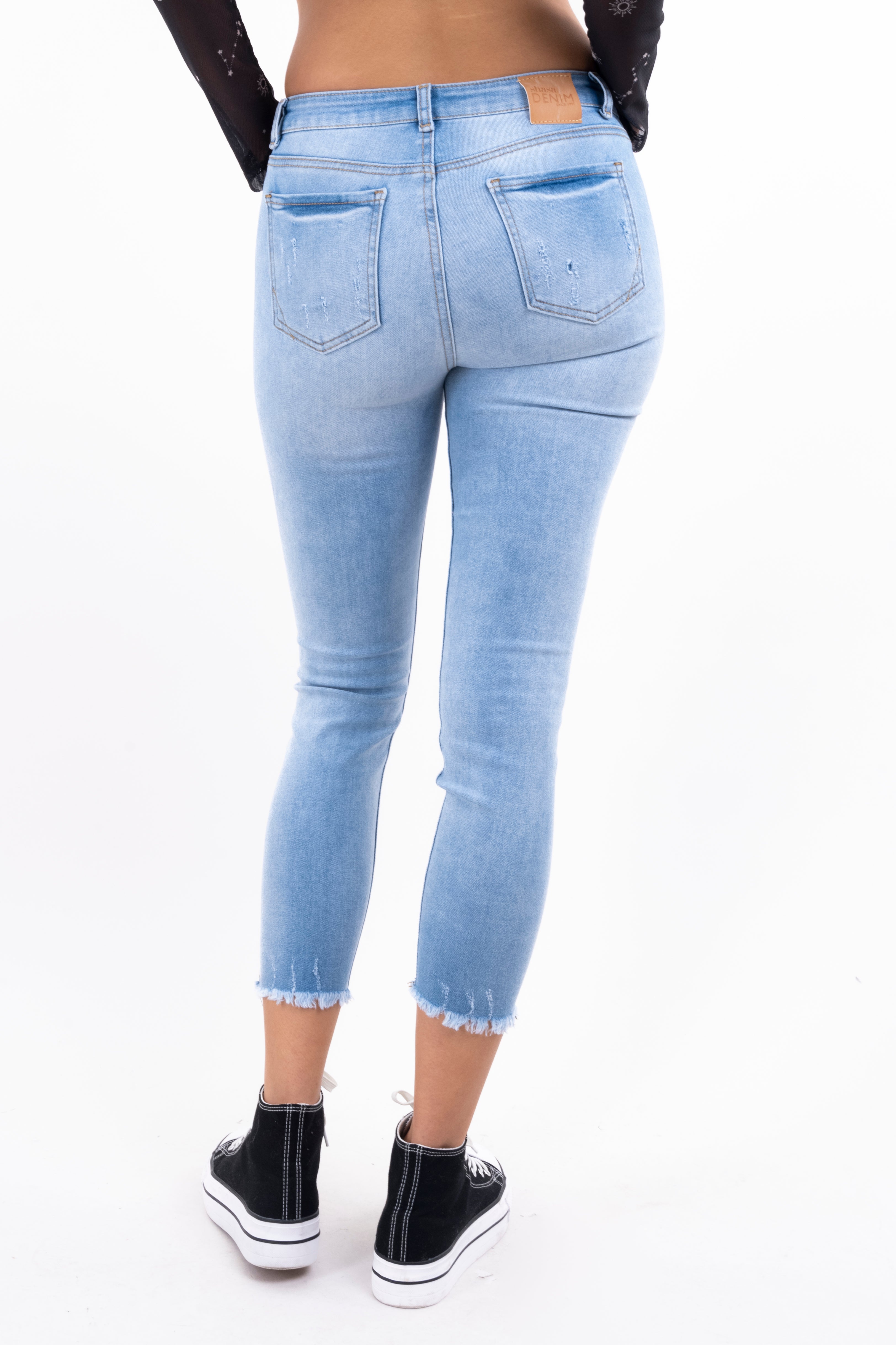 Jeans skinny destrucciones LIGHT WASH