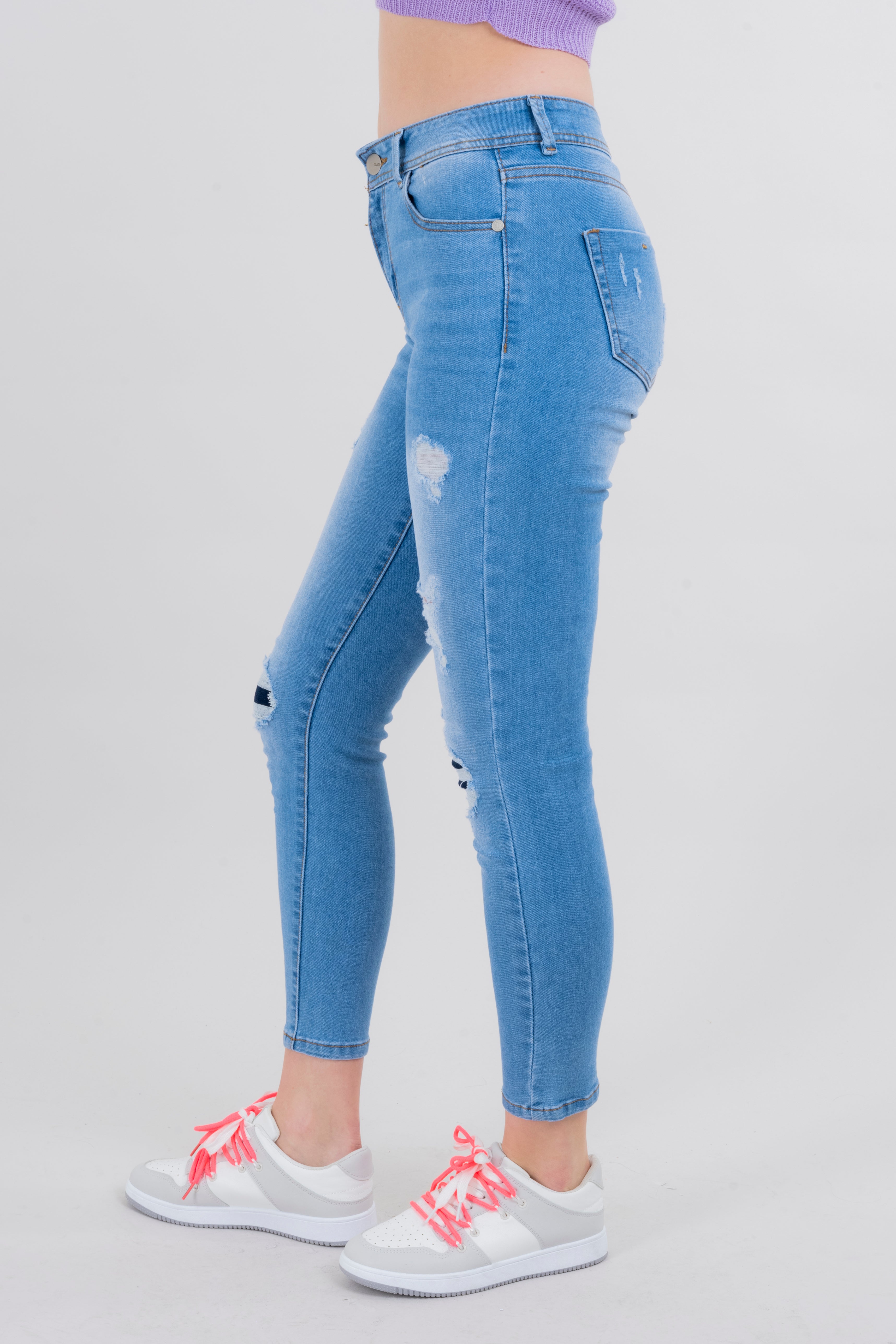 Jeans skinny destrucción LIGHT WASH