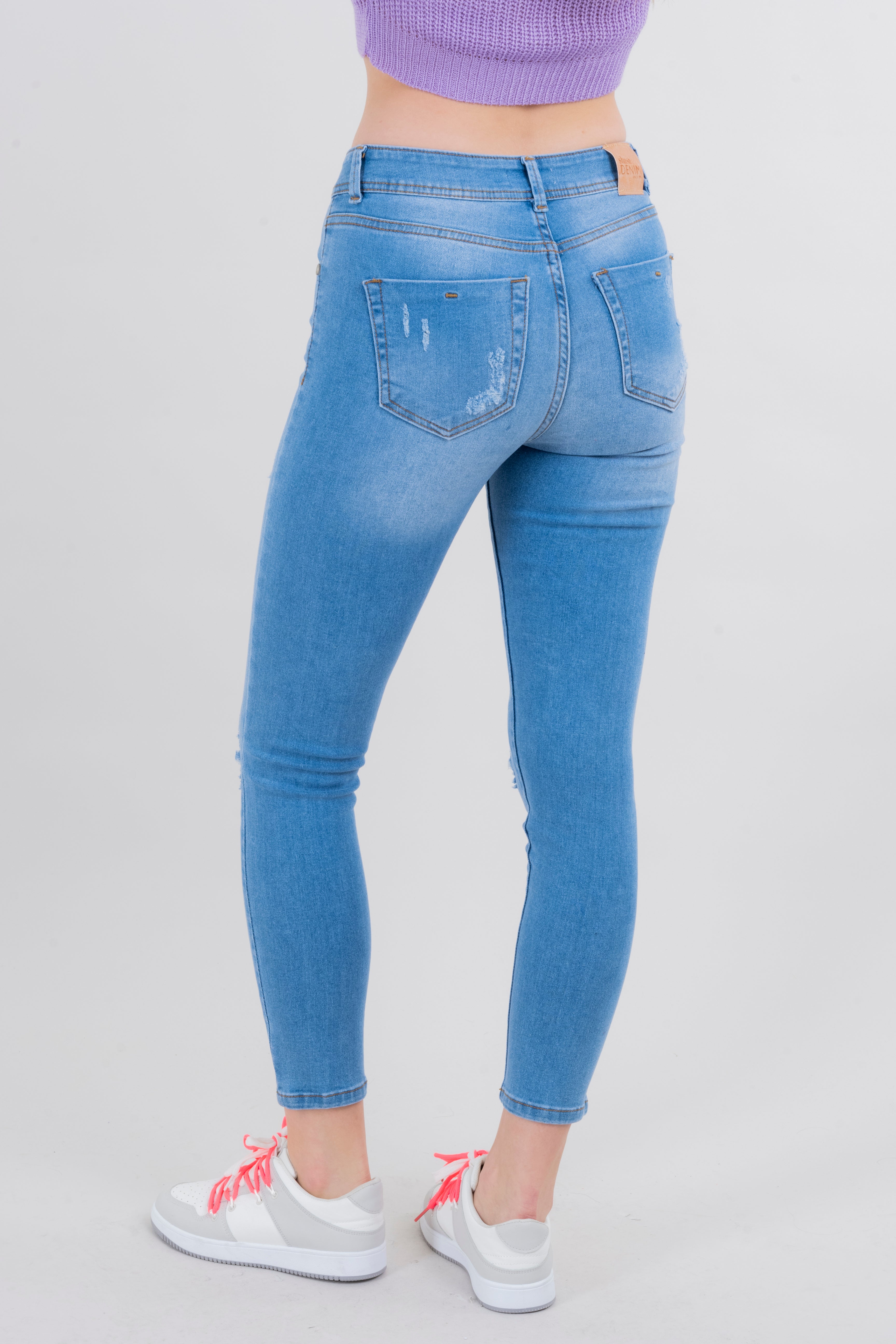 Jeans skinny destrucción LIGHT WASH