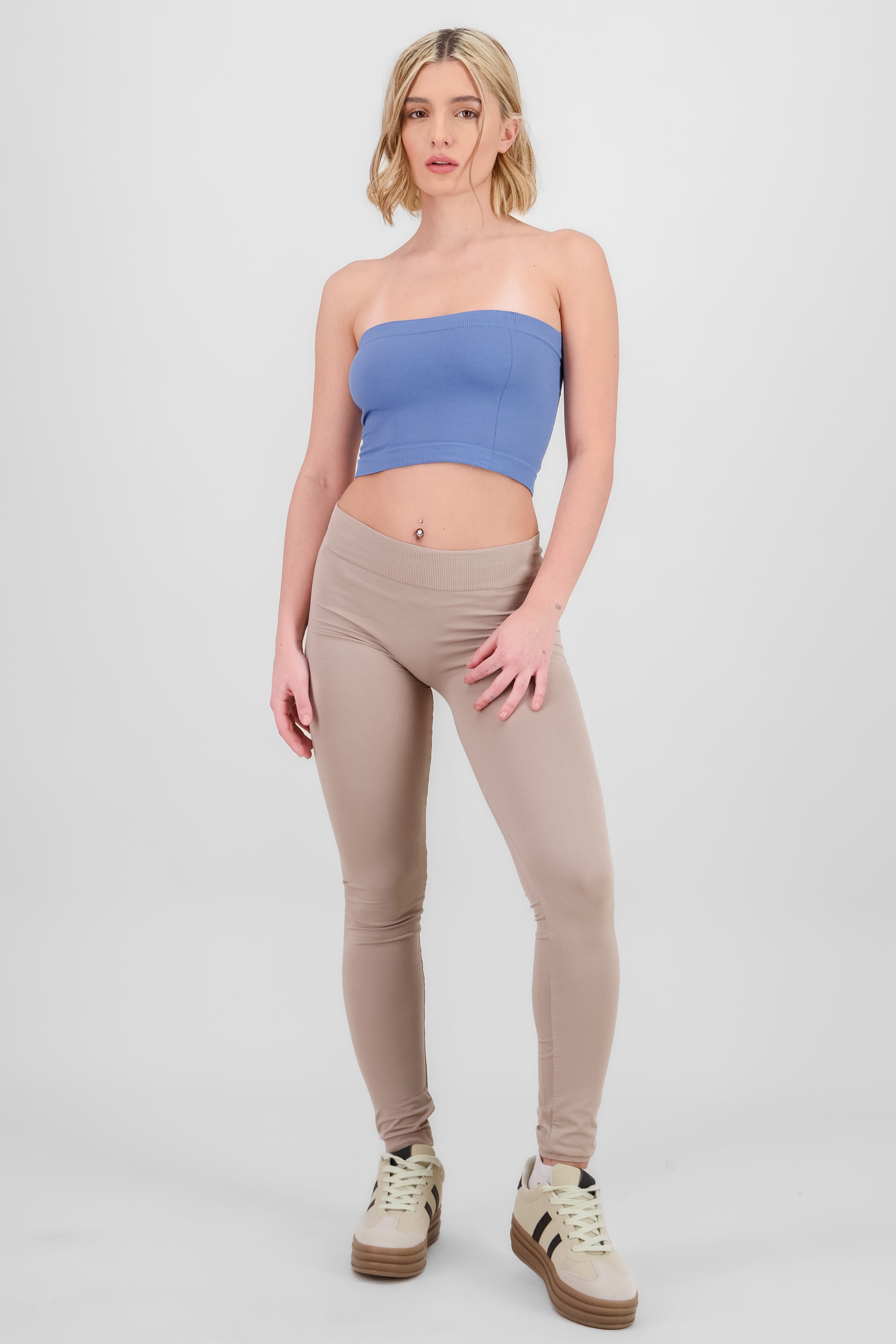 Leggings Seamless Cintura Media BEIGE