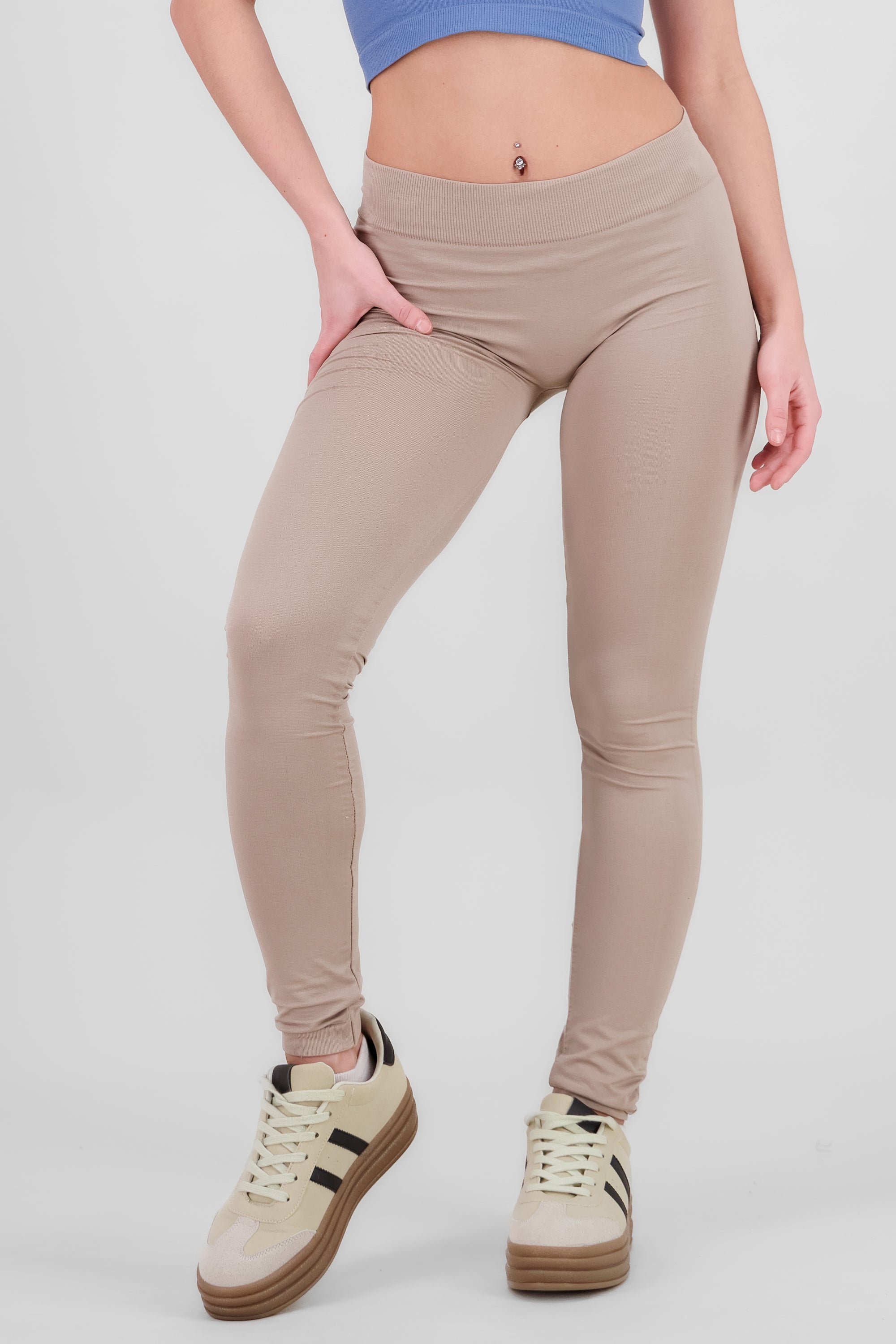 Leggings Seamless Cintura Media BEIGE