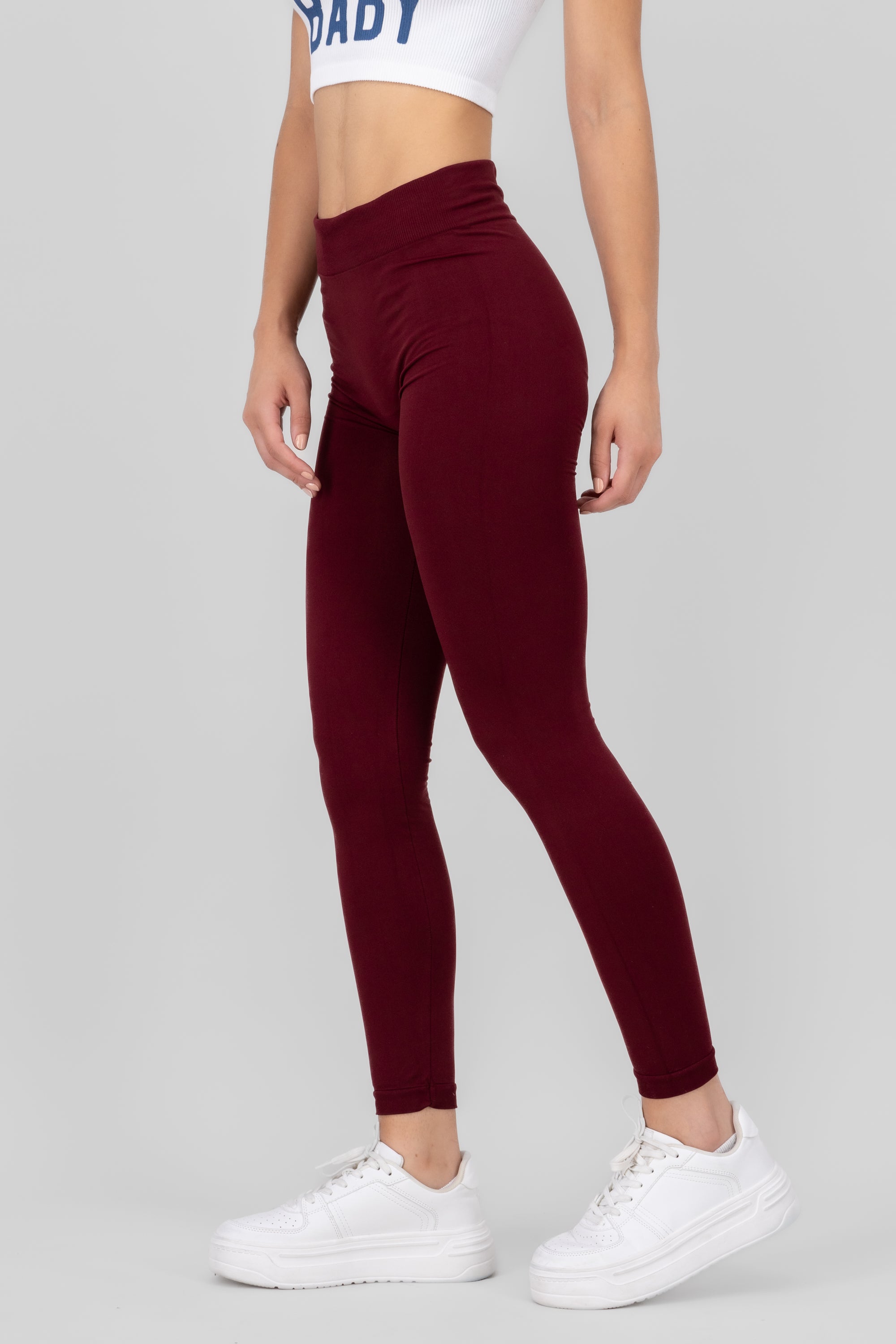 Leggings Seamless Cintura Media CIRUELA